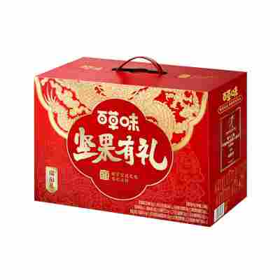百草味坚果有礼瑞福礼1888g坚果大礼包中秋节国庆坚果礼盒批发