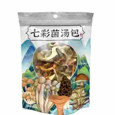云南七彩菌汤包批发羊肚菌煲汤干货松茸鹿茸菇山珍菌菇包源头厂家