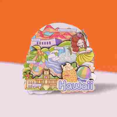 跨境冰箱贴韩国日本冰箱贴伴手礼文创工艺品木质冰箱贴创意纪念品