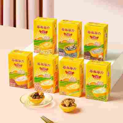 谷粒谷力红豆浓浆早餐奶植物蛋白饮料250ml*16盒整箱礼盒装