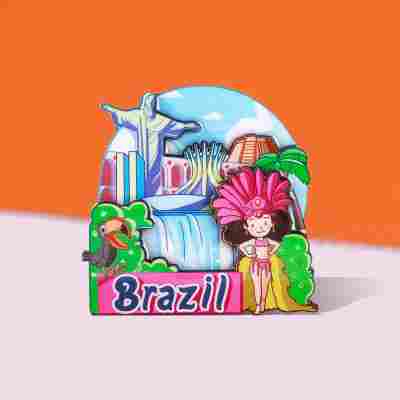 跨境冰箱贴韩国日本冰箱贴伴手礼文创工艺品木质冰箱贴创意纪念品