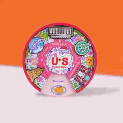 跨境冰箱贴韩国日本冰箱贴伴手礼文创工艺品木质冰箱贴创意纪念品