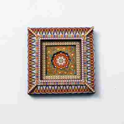 国潮古风藻井木质冰箱贴磁吸贴复古旅行纪念品文创工艺品一件起批