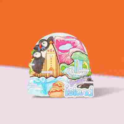 跨境冰箱贴韩国日本冰箱贴伴手礼文创工艺品木质冰箱贴创意纪念品