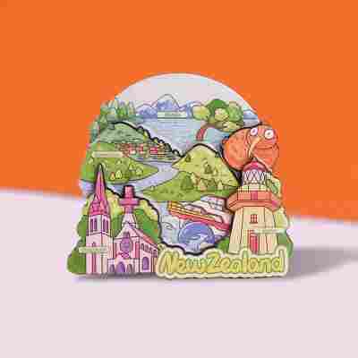 跨境冰箱贴韩国日本冰箱贴伴手礼文创工艺品木质冰箱贴创意纪念品