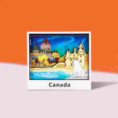 跨境冰箱贴韩国日本冰箱贴伴手礼文创工艺品木质冰箱贴创意纪念品