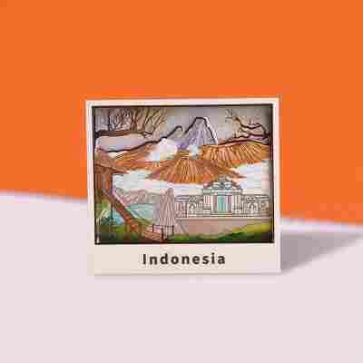 跨境冰箱贴韩国日本冰箱贴伴手礼文创工艺品木质冰箱贴创意纪念品