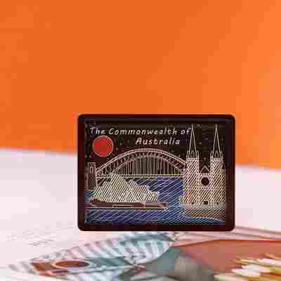 跨境冰箱贴韩国日本冰箱贴伴手礼文创工艺品木质冰箱贴创意纪念品