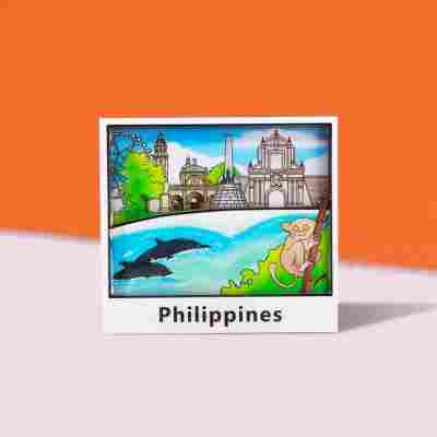 跨境冰箱贴韩国日本冰箱贴伴手礼文创工艺品木质冰箱贴创意纪念品