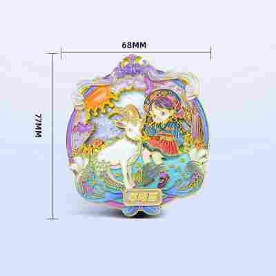 十二星座之水瓶座摩羯座冰箱贴网红创意文创纪念伴手礼金属工艺品