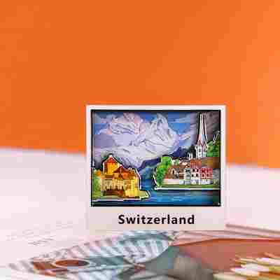 跨境冰箱贴韩国日本冰箱贴伴手礼文创工艺品木质冰箱贴创意纪念品