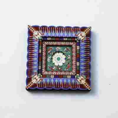 国潮古风藻井木质冰箱贴磁吸贴复古旅行纪念品文创工艺品一件起批