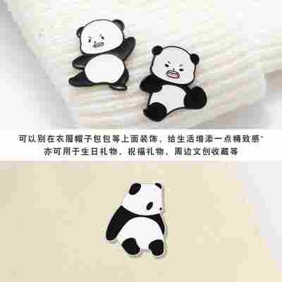 中国风特色文创送老外客户生日礼物熊猫元素周边胸针新年