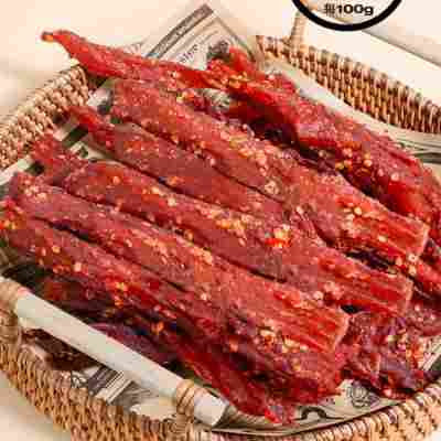 小份鸡肉干：试吃