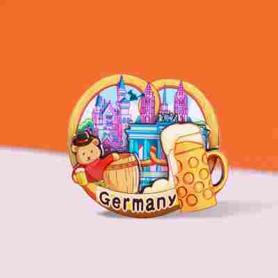 跨境冰箱贴韩国日本冰箱贴伴手礼文创工艺品木质冰箱贴创意纪念品