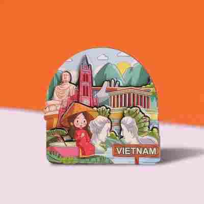 跨境冰箱贴韩国日本冰箱贴伴手礼文创工艺品木质冰箱贴创意纪念品