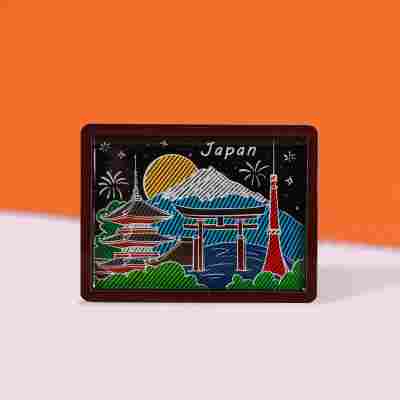 跨境冰箱贴韩国日本冰箱贴伴手礼文创工艺品木质冰箱贴创意纪念品