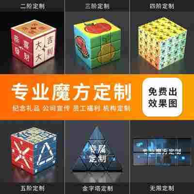 昭竹创意小礼品印文创产品DIY周边来图logo圣诞礼物照片魔方纪念
