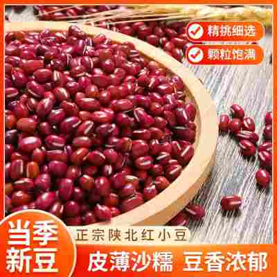 红豆优质红小豆沙馅奶茶用批发赤豆浆农家1斤五谷杂粮陕西赤小豆