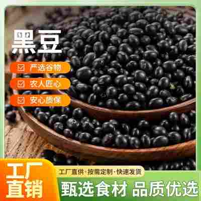 黑豆450克真空包装东北新货生黑豆豆浆原料1斤装工厂五谷杂粮批发