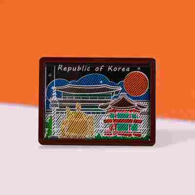 跨境冰箱贴韩国日本冰箱贴伴手礼文创工艺品木质冰箱贴创意纪念品