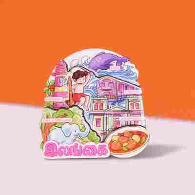 跨境冰箱贴韩国日本冰箱贴伴手礼文创工艺品木质冰箱贴创意纪念品