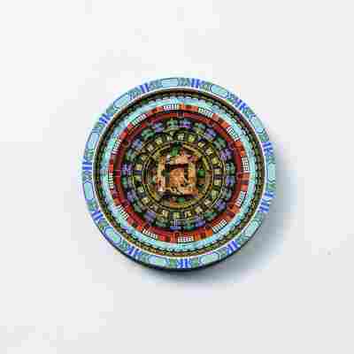 国潮古风藻井木质冰箱贴磁吸贴复古旅行纪念品文创工艺品一件起批